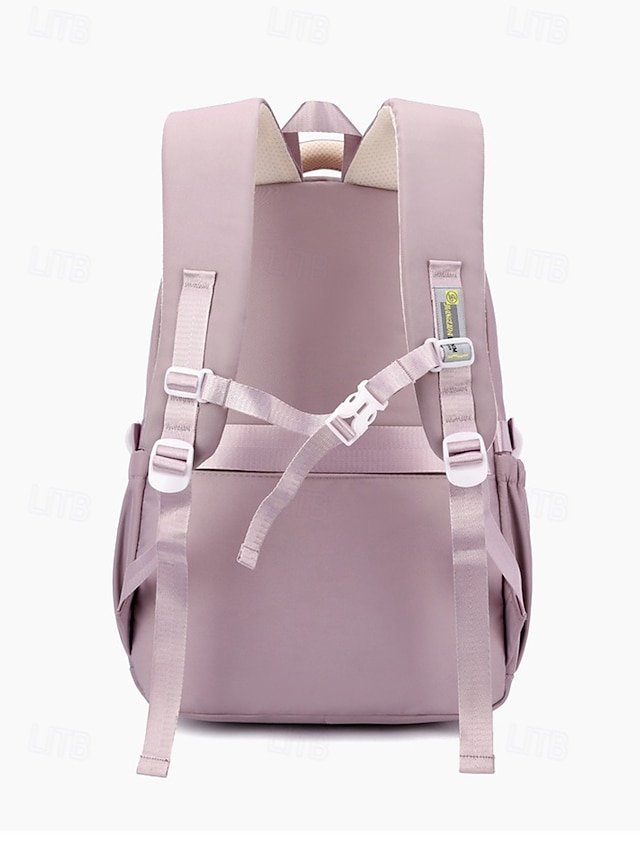 Unisex Nylon Backpack with Zipper - Image 5