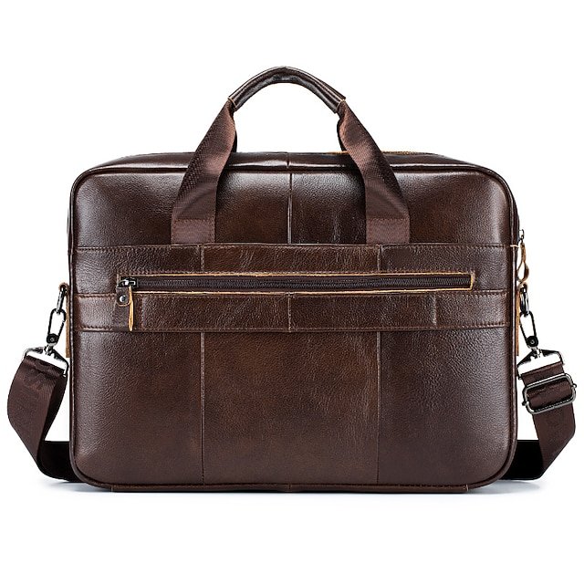 Premium Brown Leather Briefcase - Image 4