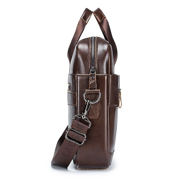 Premium Brown Leather Briefcase - Image 5