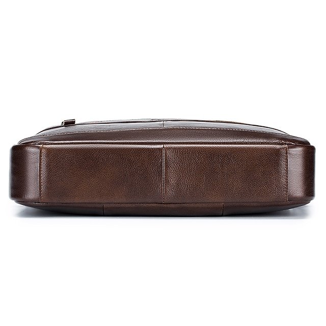 Premium Brown Leather Briefcase - Image 7