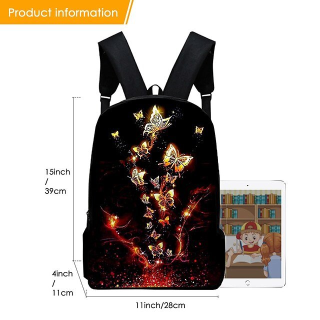 Girls’ Butterfly Oxford Backpack - Image 4