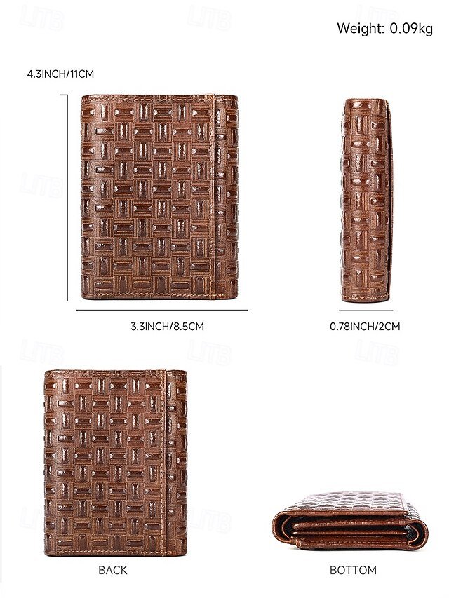 Men’s Leather Wallet with Embossed - Image 6