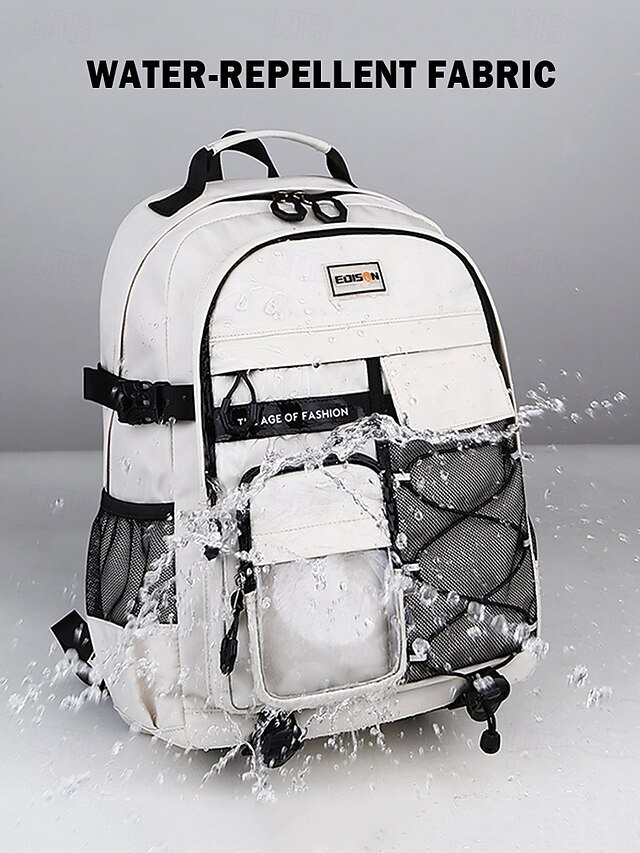 Unisex Waterproof School Backpack with Multi-Pocket Design - Image 3