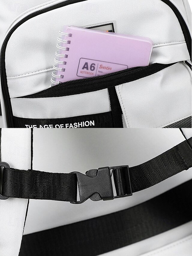 Unisex Waterproof School Backpack with Multi-Pocket Design - Image 8