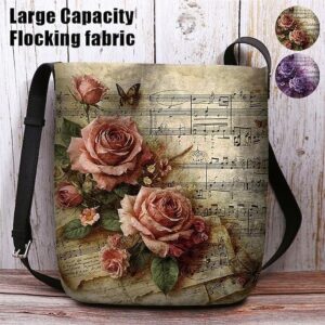 Women’s Floral Polyester Shoulder Bag