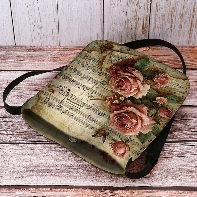 Women’s Floral Polyester Shoulder Bag - Image 6