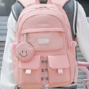 Alternative view of Waterproof Teen Girls Backpack with Pendant Coin Purse