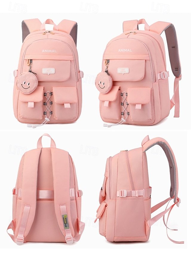 Waterproof Teen Girls Backpack with Pendant Coin Purse - Image 8