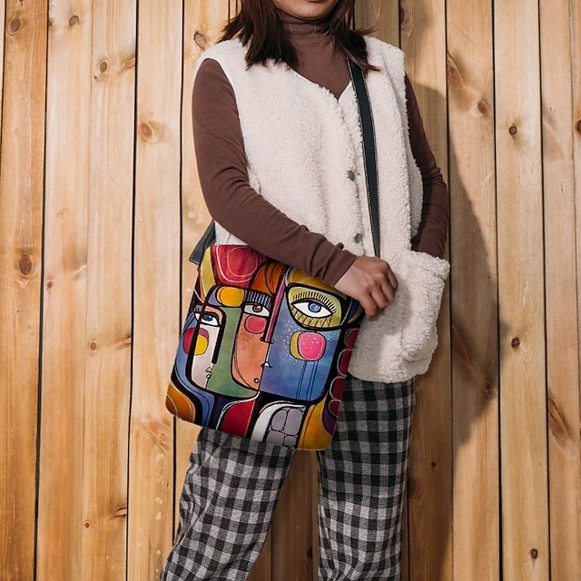 Women’s Abstract Art Crossbody Bag - Image 2