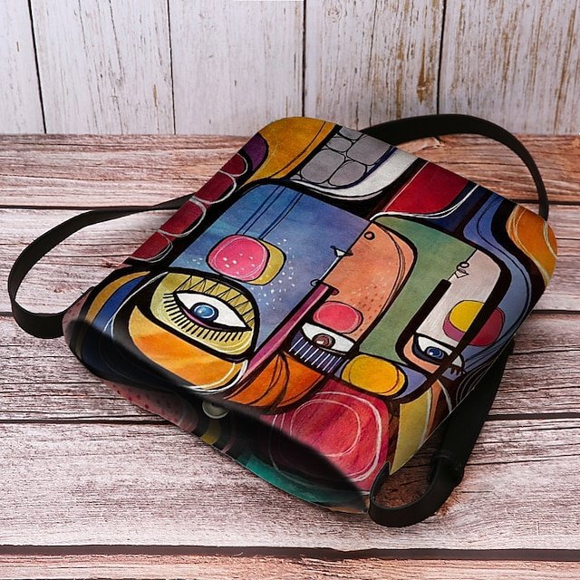 Women’s Abstract Art Crossbody Bag - Image 6