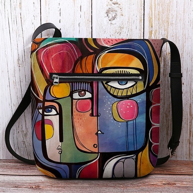 Women’s Abstract Art Crossbody Bag - Image 7