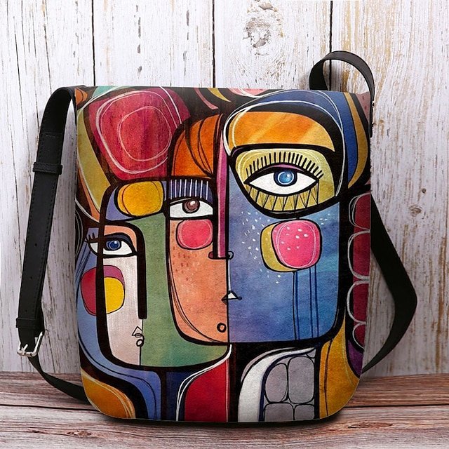 Women’s Abstract Art Crossbody Bag - Image 8