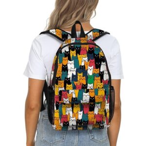 Alternative view of Women’s Large-Capacity Cat Print Backpack