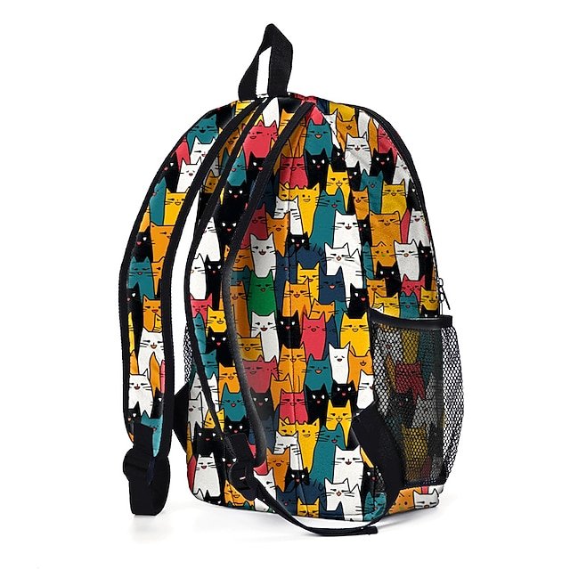Women’s Large-Capacity Cat Print Backpack - Image 6