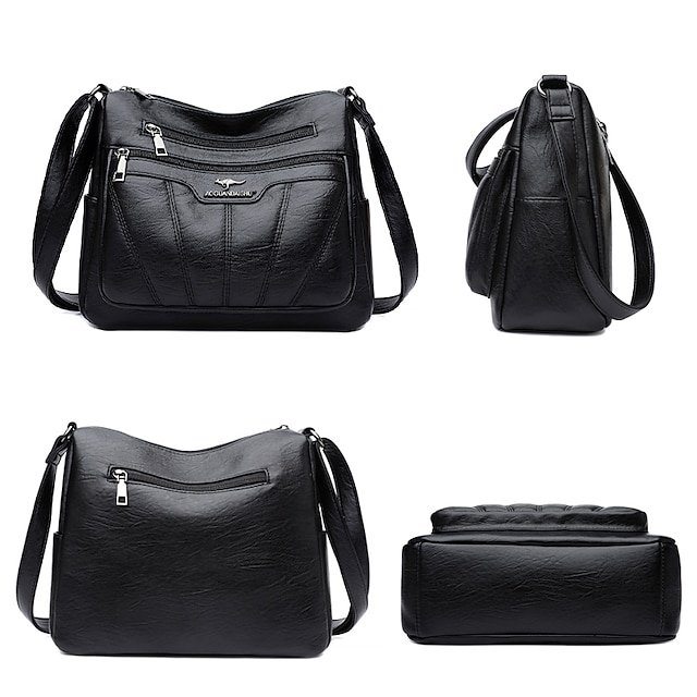 Women’s Waterproof Faux Leather Crossbody Bag - Image 6