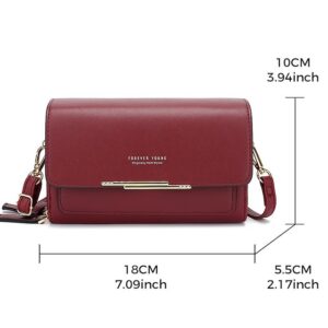 Alternative view of Women’s Black Crossbody Wallet Bag with Gold Accents