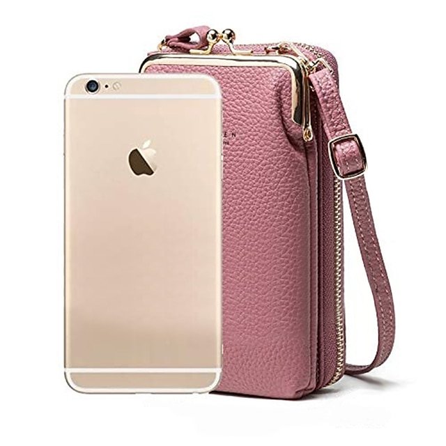 Women’s Faux Leather Crossbody Bag with Buttons - Image 3
