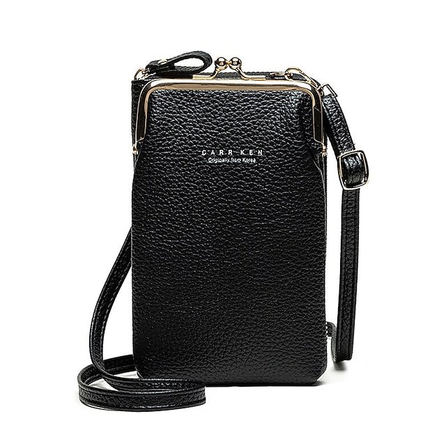 Women’s Faux Leather Crossbody Bag with Buttons - Image 8