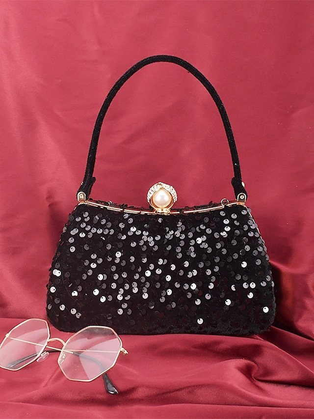 Women’s Sequin Polyester Clutch - Image 4