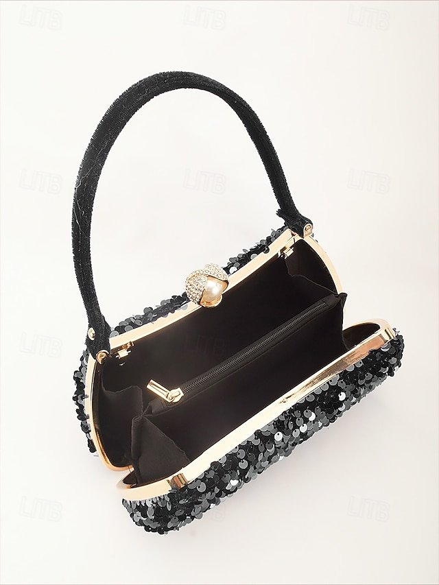 Women’s Sequin Polyester Clutch - Image 5