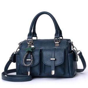 Women’s Blue Faux Leather Handbag