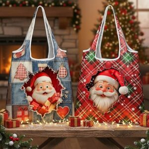 Alternative view of Women’s Christmas Foldable Shopping Bag