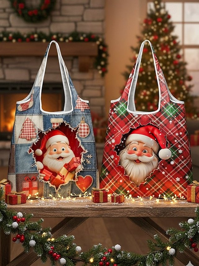 Women’s Christmas Foldable Shopping Bag - Image 2