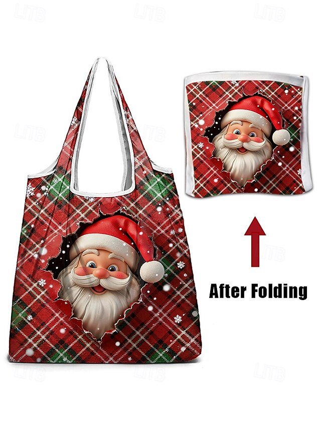 Women’s Christmas Foldable Shopping Bag - Image 6