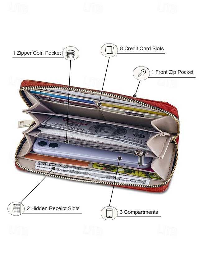 Women’s Christmas Large Capacity Wallet - Image 6