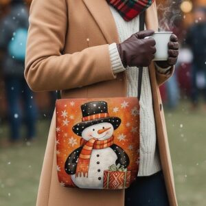 Women’s Christmas Snowman Crossbody Bag