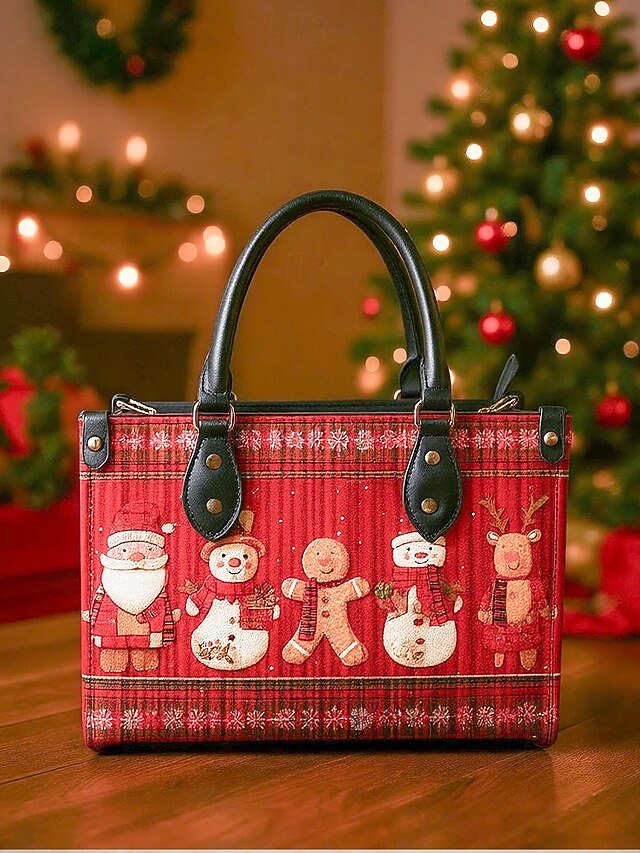 Women’s Christmas Tote Bag with Print - Image 5