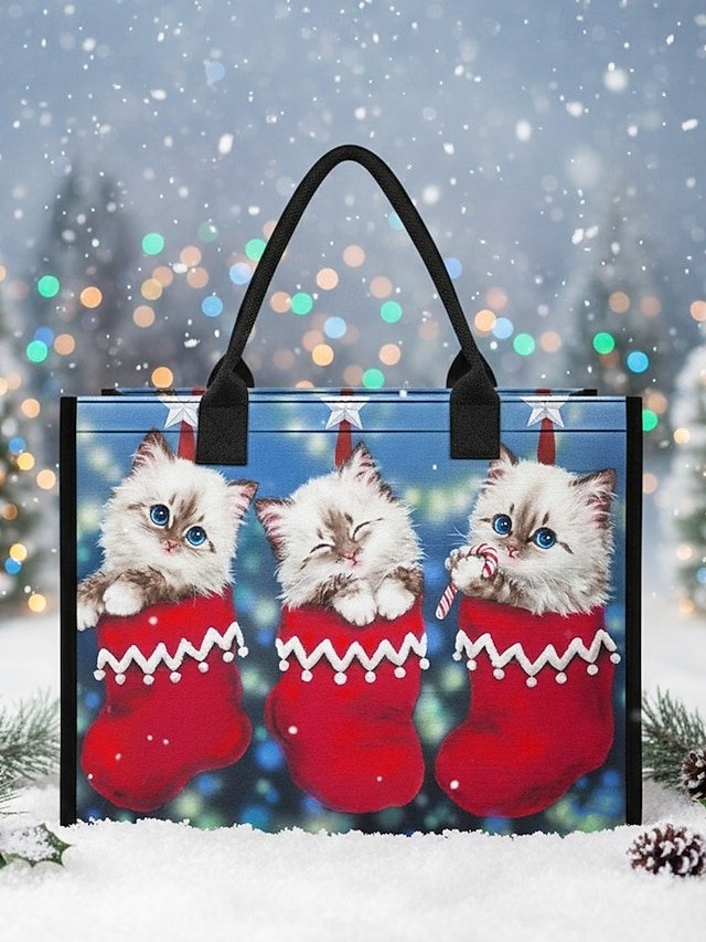 Women’s Lightweight Christmas Tote Bag - Image 5