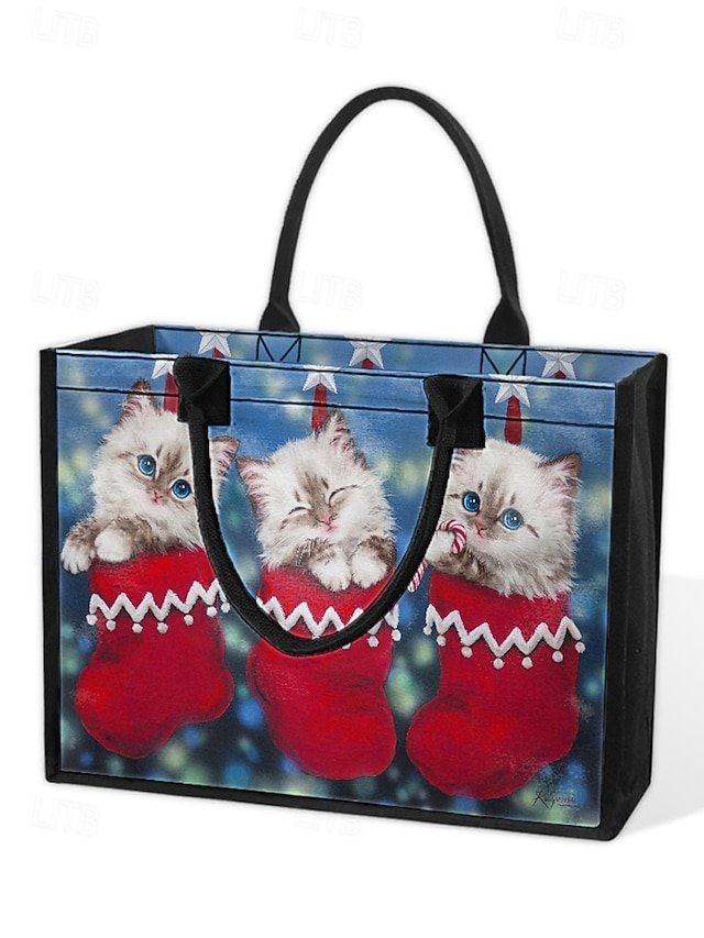 Women’s Lightweight Christmas Tote Bag - Image 6