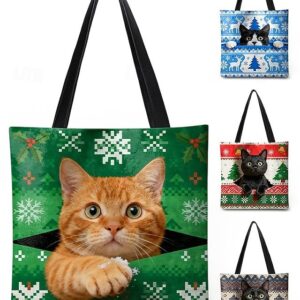 Alternative view of Women’s Large-Capacity Christmas Tote Bag