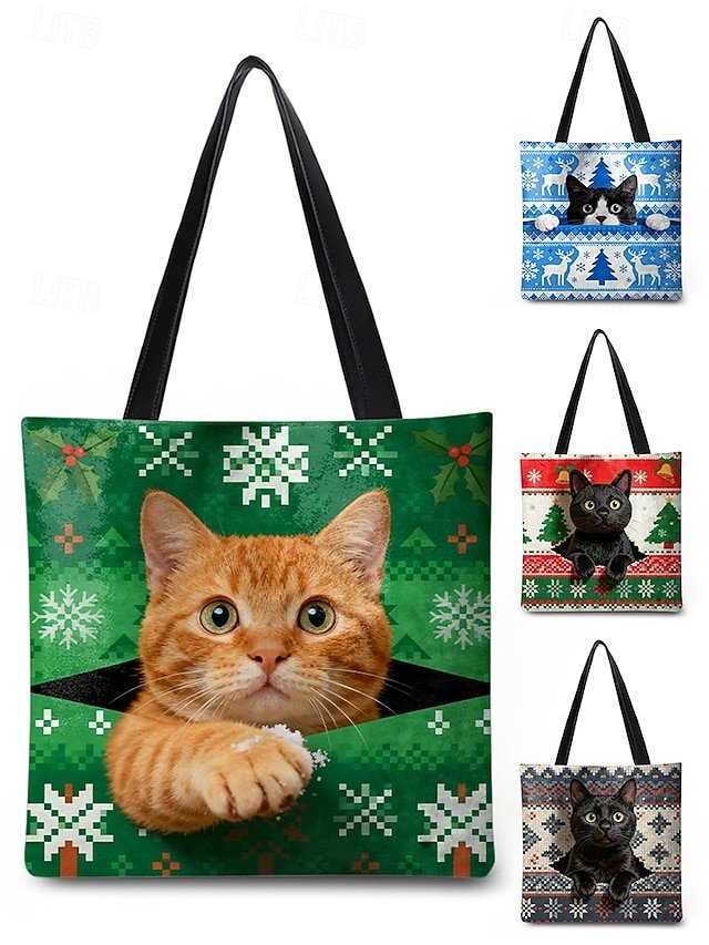 Women’s Large-Capacity Christmas Tote Bag - Image 2