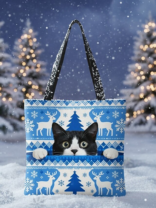 Women’s Large-Capacity Christmas Tote Bag - Image 4