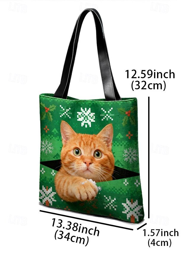 Women’s Large-Capacity Christmas Tote Bag - Image 5