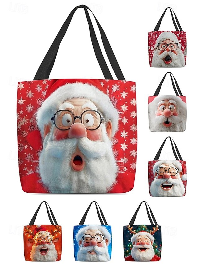 Women’s Foldable Christmas Tote Bag