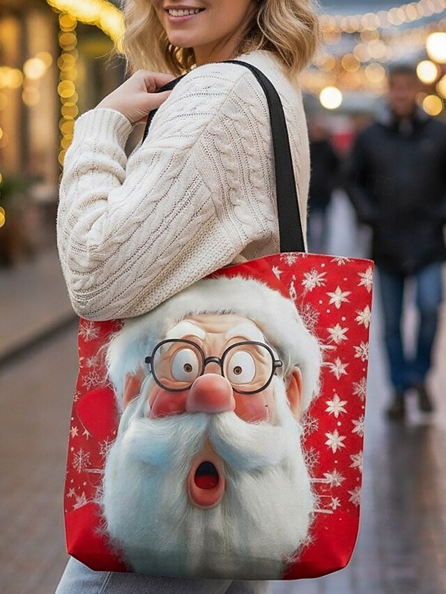 Women’s Foldable Christmas Tote Bag - Image 2
