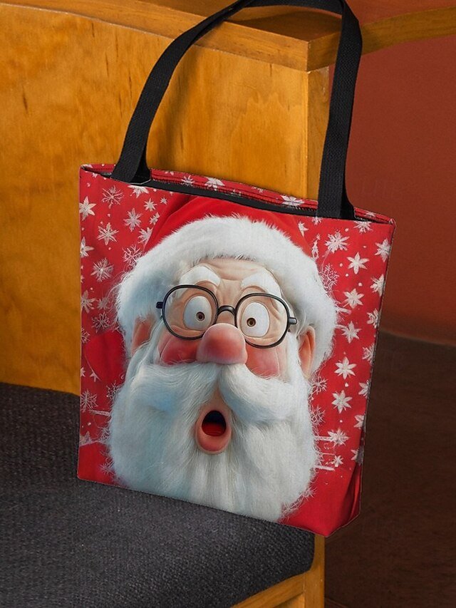 Women’s Foldable Christmas Tote Bag - Image 4