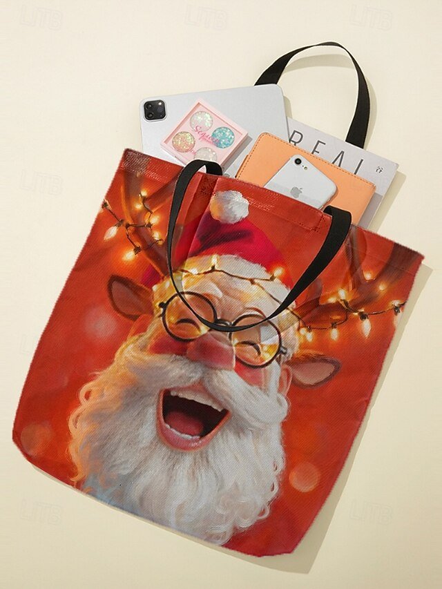 Women’s Foldable Christmas Tote Bag - Image 6