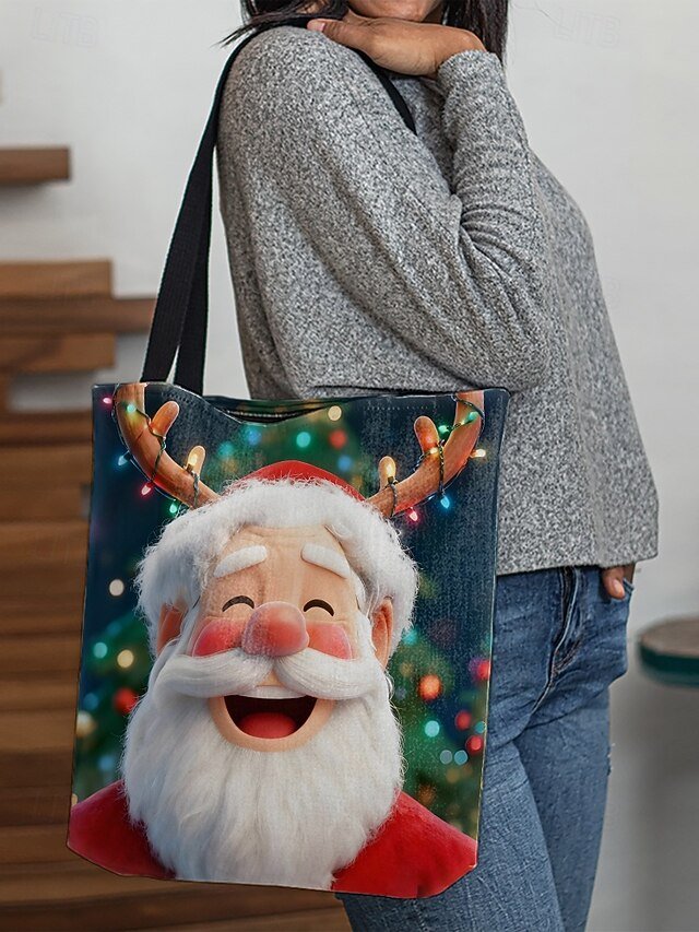 Women’s Foldable Christmas Tote Bag - Image 8