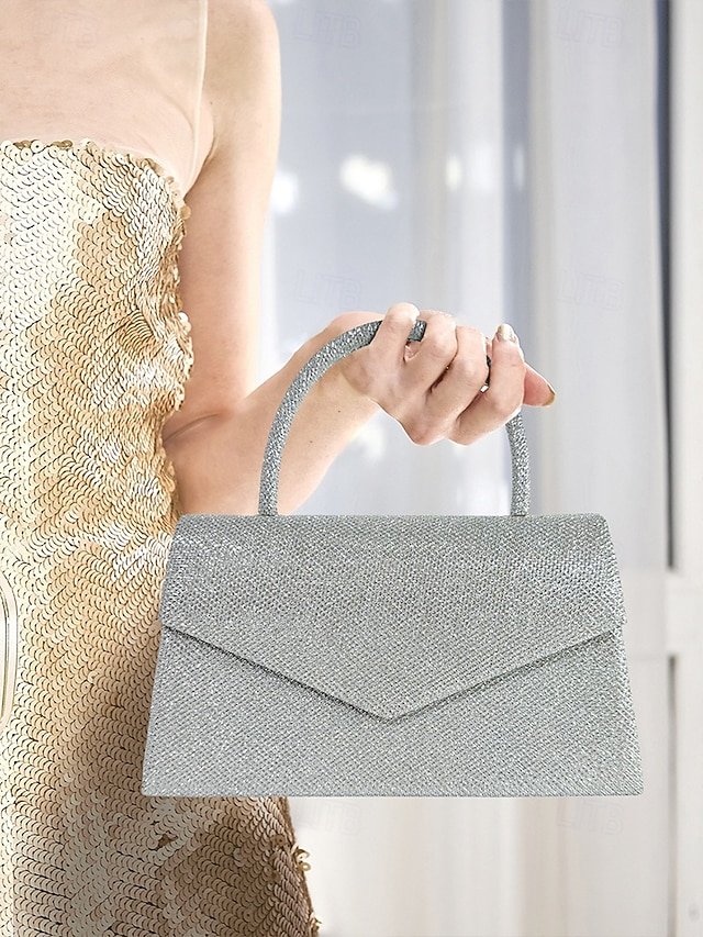 Women’s Polyester Clutch with Chain - Image 3