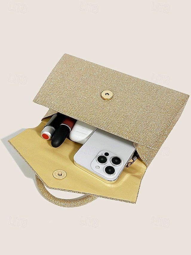 Women’s Polyester Clutch with Chain - Image 6