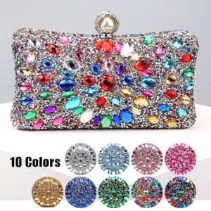 Women’s Polyester Clutch with Pearls