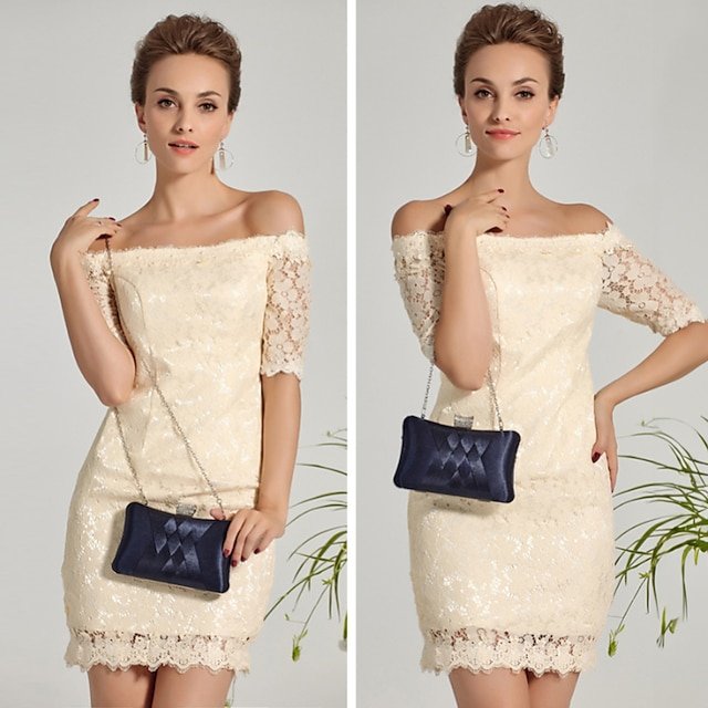 Women’s Silk Clutch with Chain - Image 2