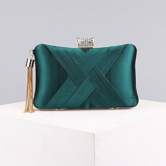 Women’s Silk Clutch with Chain - Image 3
