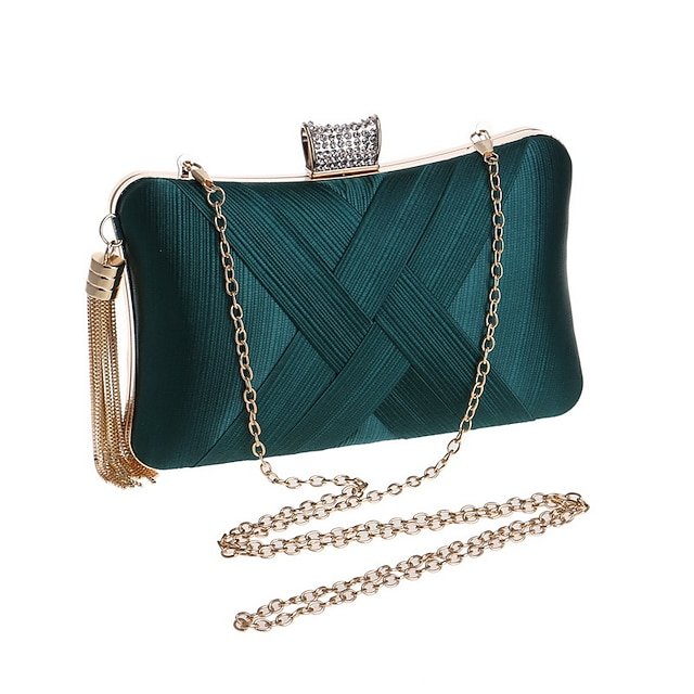 Women’s Silk Clutch with Chain - Image 7