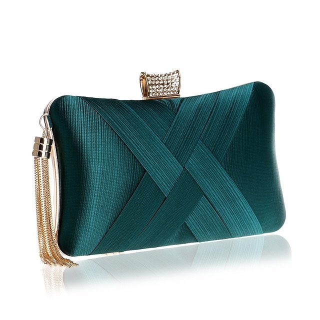 Women’s Silk Clutch with Chain - Image 8