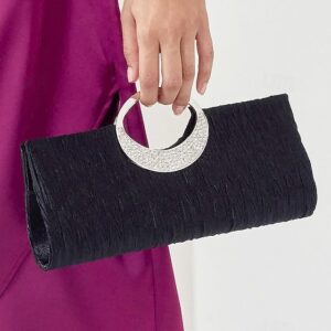 Women’s Polyester Clutch with Crystals